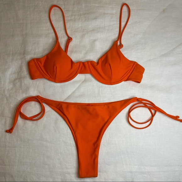 ZAFUL Tie Underwire Balconette Bikini - Picture 1 of 6